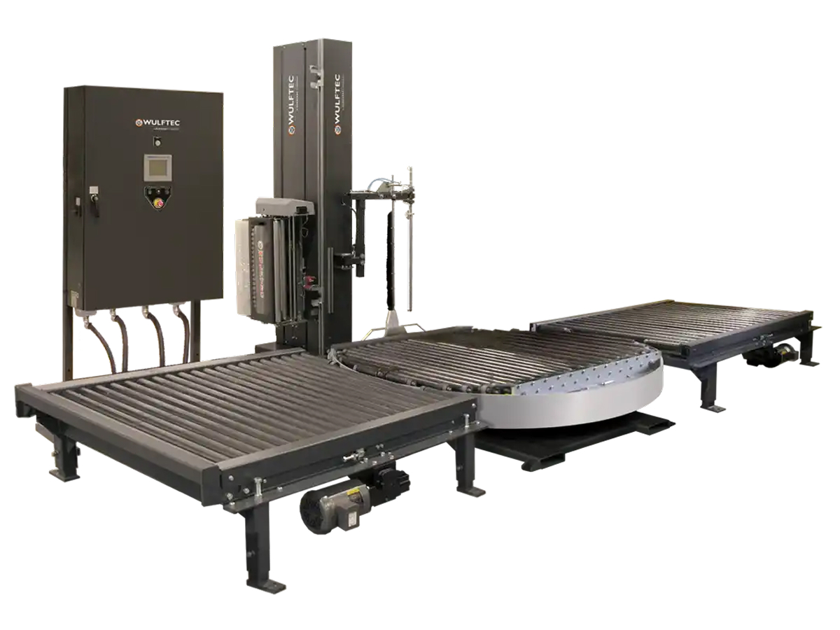 Stretch wrapping machine